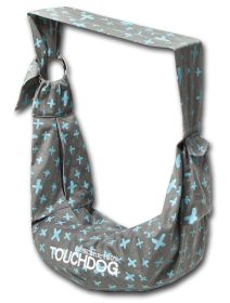 Touchdog 'Paw-Ease' Over-The-Shoulder Travel Sling Pet Carrier (Color: grey)